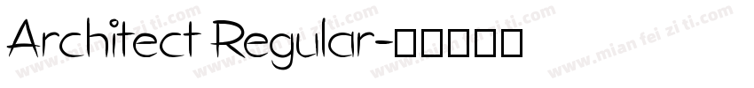 Architect Regular字体转换